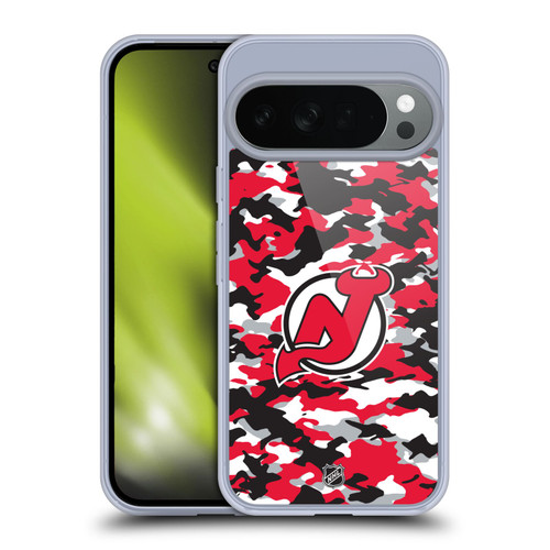 NHL New Jersey Devils Camouflage Soft Gel Case for Google Pixel 10