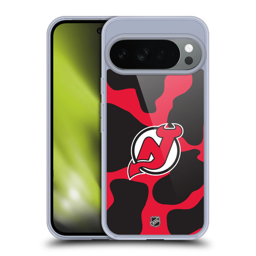 NHL New Jersey Devils Cow Pattern Soft Gel Case for Google Pixel 10