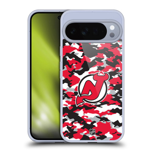 NHL New Jersey Devils Camouflage Soft Gel Case for Google Pixel 10 Pro XL