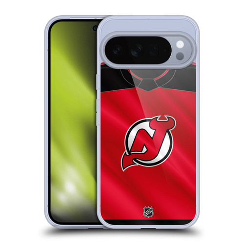 NHL New Jersey Devils Jersey Soft Gel Case for Google Pixel 10 Pro XL