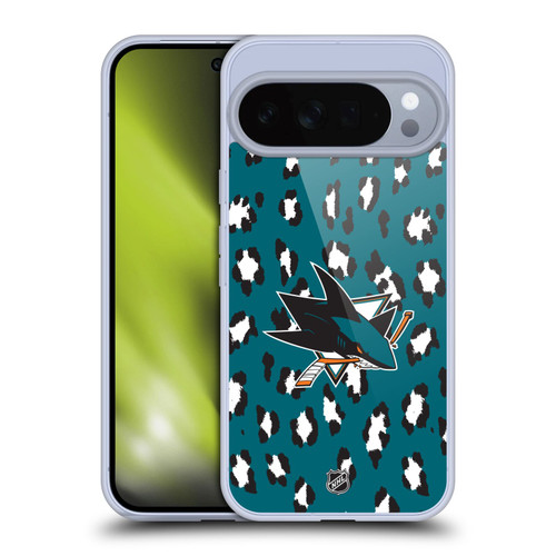 NHL San Jose Sharks Leopard Pattern Soft Gel Case for Google Pixel 10 Pro XL