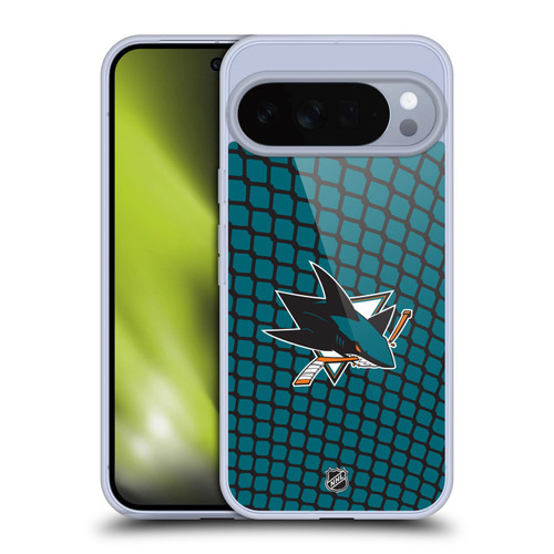 NHL San Jose Sharks Net Pattern Soft Gel Case for Google Pixel 10 Pro XL