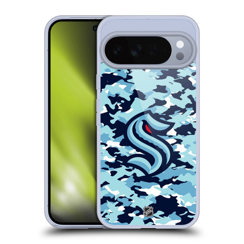 NHL Seattle Kraken Camouflage Soft Gel Case for Google Pixel 10 Pro XL