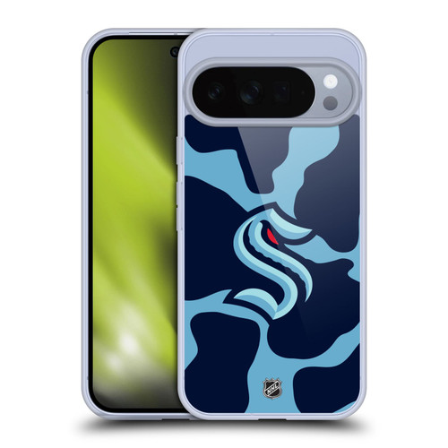 NHL Seattle Kraken Cow Pattern Soft Gel Case for Google Pixel 10 Pro XL