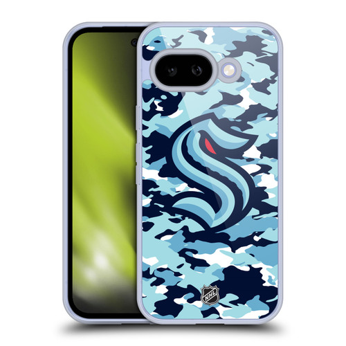 NHL Seattle Kraken Camouflage Soft Gel Case for Google Pixel 9A
