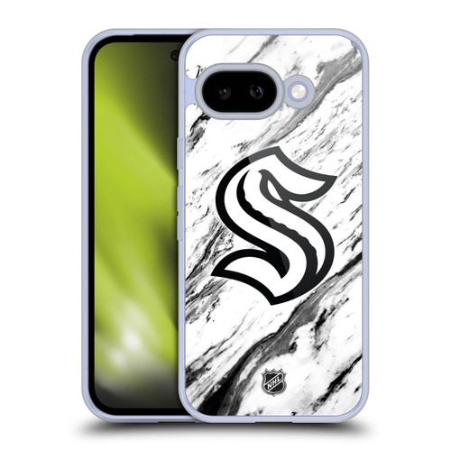 NHL Seattle Kraken Marble Soft Gel Case for Google Pixel 9A