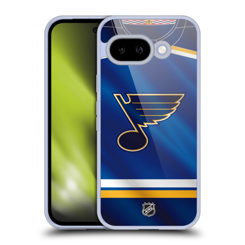NHL St Louis Blues Jersey Soft Gel Case for Google Pixel 9A