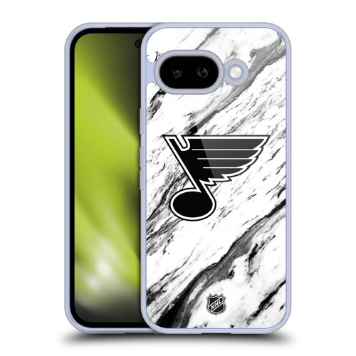 NHL St Louis Blues Marble Soft Gel Case for Google Pixel 9A
