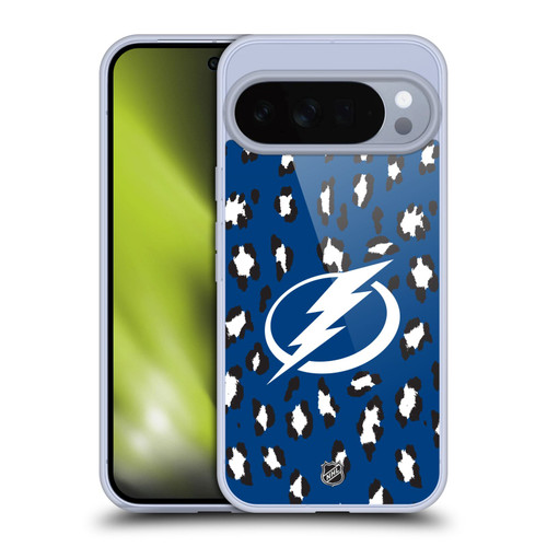NHL Tampa Bay Lightning Leopard Pattern Soft Gel Case for Google Pixel 10 Pro XL