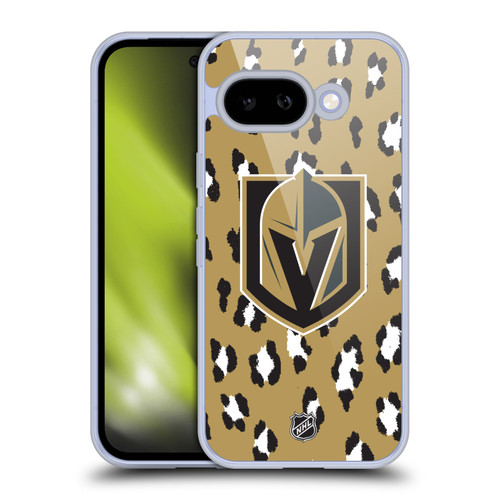 NHL Vegas Golden Knights Leopard Pattern Soft Gel Case for Google Pixel 9A