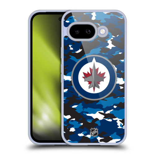NHL Winnipeg Jets Camouflage Soft Gel Case for Google Pixel 9A