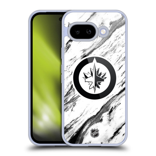 NHL Winnipeg Jets Marble Soft Gel Case for Google Pixel 9A