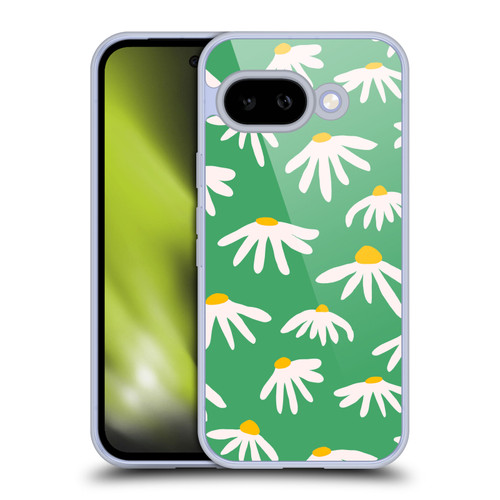Ninola Colourful Prints Green Daisies Soft Gel Case for Google Pixel 9A