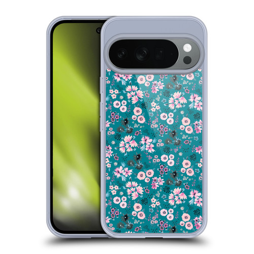 Ninola Floral Patterns Little Dark Turquoise Soft Gel Case for Google Pixel 10