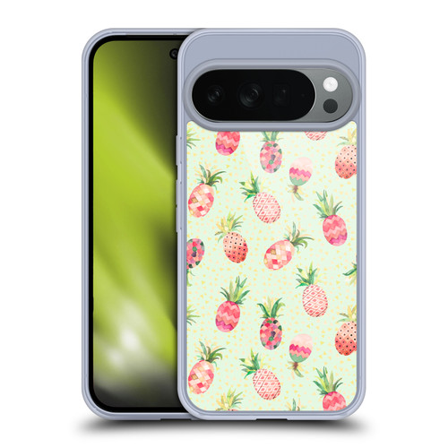 Ninola Mix Patterns Pineapple Lime Soft Gel Case for Google Pixel 10