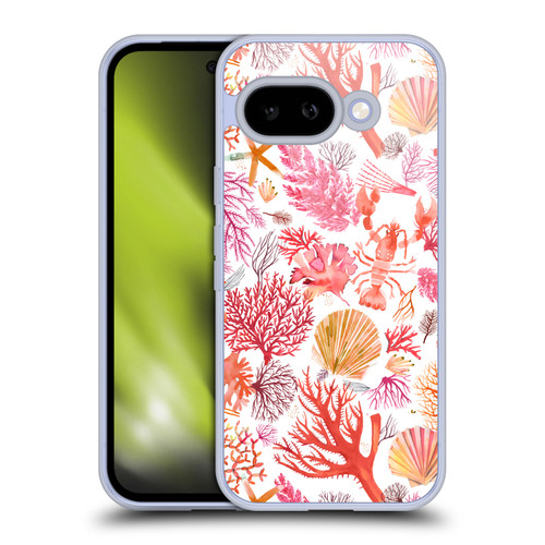 Ninola Ocean Orange Corals Soft Gel Case for Google Pixel 9A