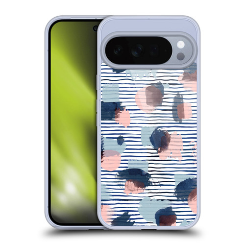 Ninola Patterns Graphic Thoughts Dots Blue Soft Gel Case for Google Pixel 10 Pro XL