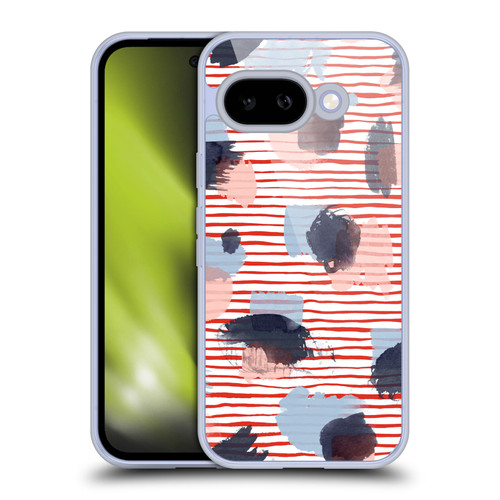 Ninola Patterns Graphic Thoughts Dots Red Soft Gel Case for Google Pixel 9A