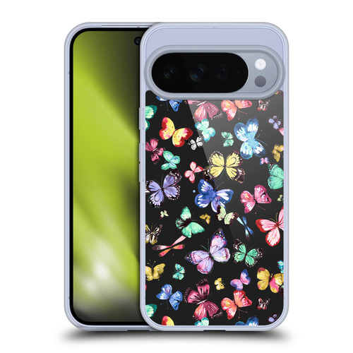 Ninola Patterns 4 Butterflies Black Multi Soft Gel Case for Google Pixel 10 Pro XL