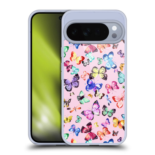 Ninola Patterns 4 Butterflies Multi Pink Soft Gel Case for Google Pixel 10 Pro XL