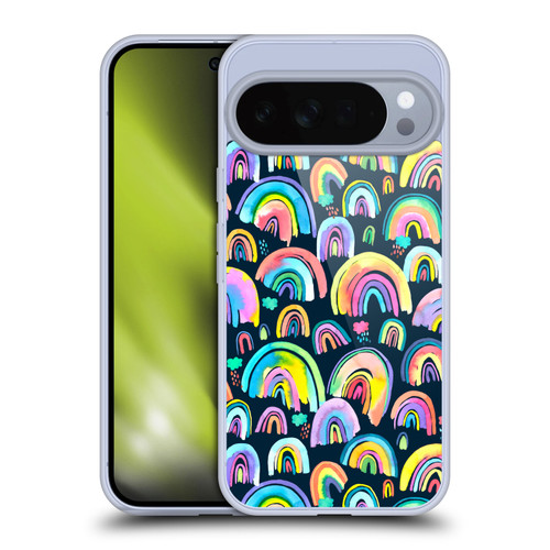 Ninola Patterns 4 New Rainbows Navy Multi Soft Gel Case for Google Pixel 10 Pro XL