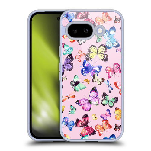 Ninola Patterns 4 Butterflies Multi Pink Soft Gel Case for Google Pixel 9A