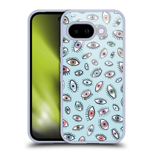 Ninola Patterns 4 Eyes Blue Soft Gel Case for Google Pixel 9A