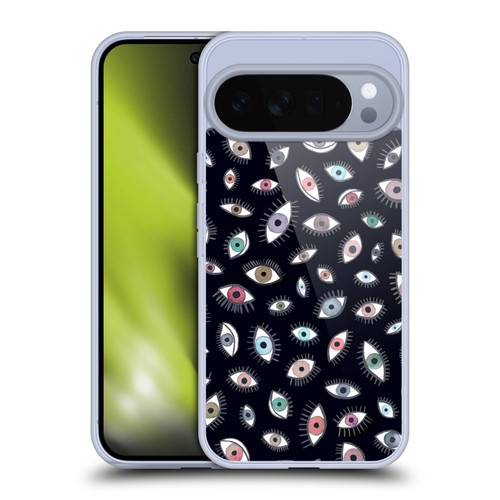Ninola Watercolor Patterns Eyes Black Soft Gel Case for Google Pixel 10 Pro XL