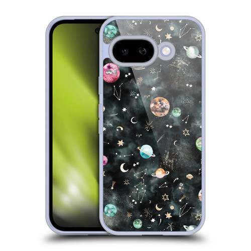 Ninola Watercolor Patterns Space Galaxy Planets Soft Gel Case for Google Pixel 9A