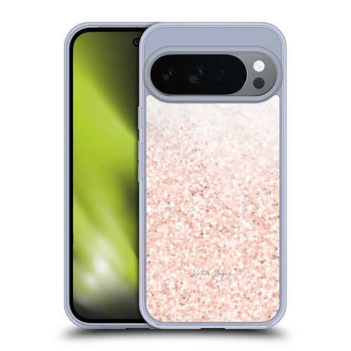 Nature Magick Rose Gold Marble Glitter Rose Gold Sparkle 2 Soft Gel Case for Google Pixel 10