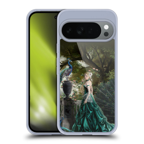 Nene Thomas Art Peacock & Princess In Emerald Soft Gel Case for Google Pixel 10