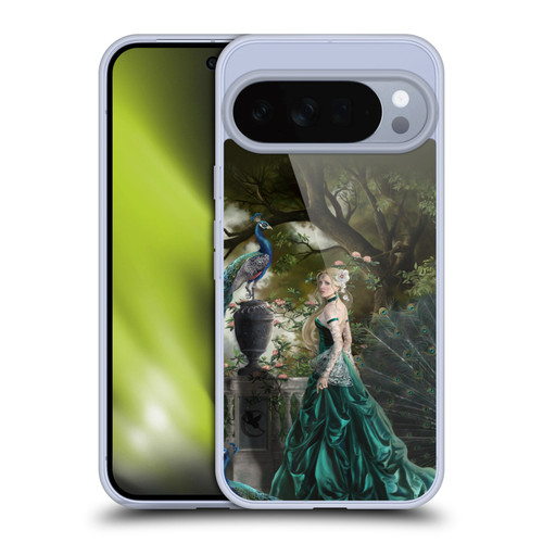 Nene Thomas Art Peacock & Princess In Emerald Soft Gel Case for Google Pixel 10 Pro XL