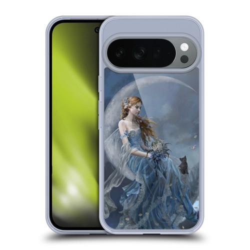 Nene Thomas Crescents Blue Fairy On Moon Kitten Soft Gel Case for Google Pixel 10