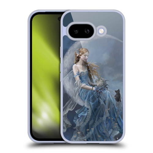 Nene Thomas Crescents Blue Fairy On Moon Kitten Soft Gel Case for Google Pixel 9A