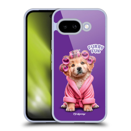 P.D. Moreno Furry Fun Artwork Puppy Soft Gel Case for Google Pixel 9A
