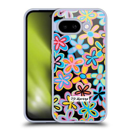 P.D. Moreno Patterns Retro Flowers Soft Gel Case for Google Pixel 9A