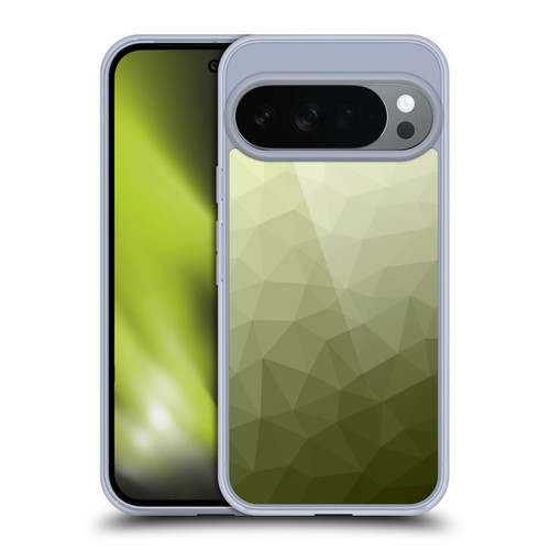 PLdesign Geometric Patterns Army Green Gradient Mesh Soft Gel Case for Google Pixel 10