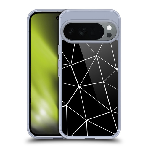 PLdesign Geometric Patterns Black Triangles White Lines Soft Gel Case for Google Pixel 10