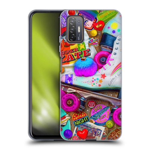 Aimee Stewart Colourful Sweets Skate Night Soft Gel Case for HTC Desire 21 Pro 5G