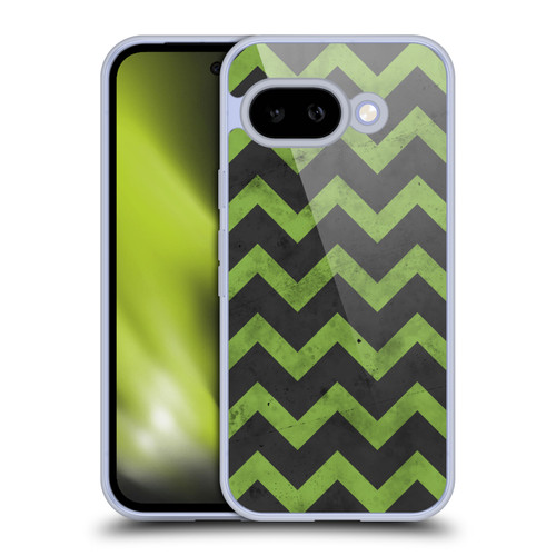 PLdesign Geometric Patterns Green Gray Vintage Soft Gel Case for Google Pixel 9A