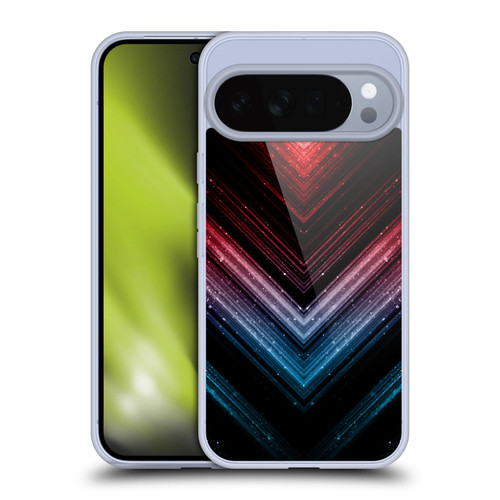 PLdesign Sparkly Metallic Blue And Red Ombre Soft Gel Case for Google Pixel 10 Pro XL