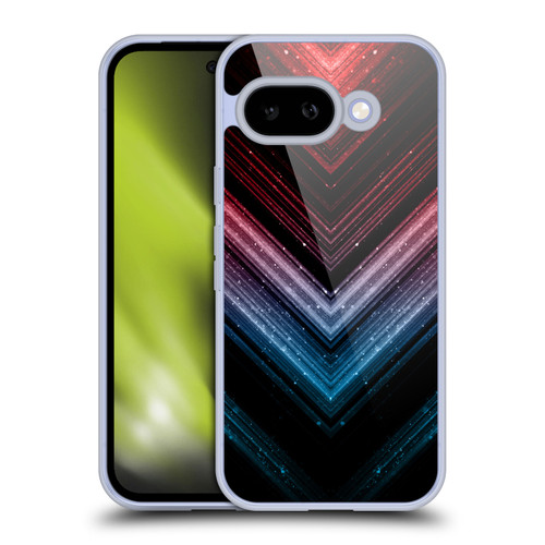 PLdesign Sparkly Metallic Blue And Red Ombre Soft Gel Case for Google Pixel 9A