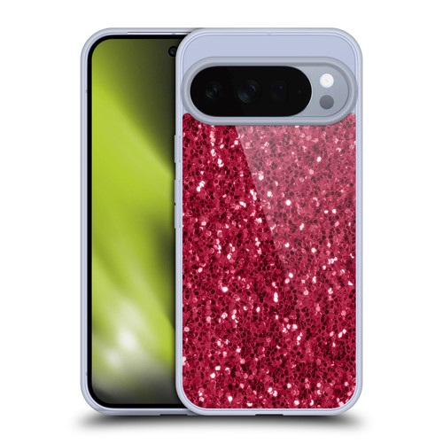 PLdesign Sparkle Prints Dark Pink Red Soft Gel Case for Google Pixel 10 Pro XL