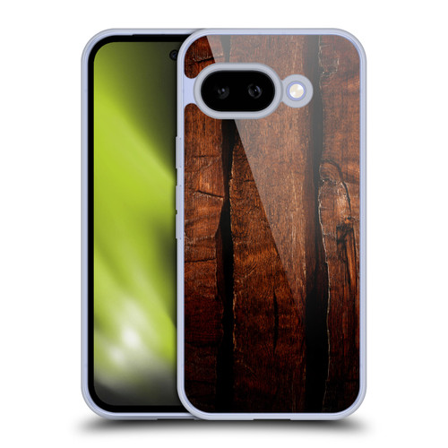 PLdesign Wood Prints Brown Rustic Ombre Soft Gel Case for Google Pixel 9A