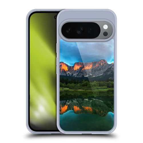 Patrik Lovrin Magical Lakes Burning Sunset Over Mountains Soft Gel Case for Google Pixel 10