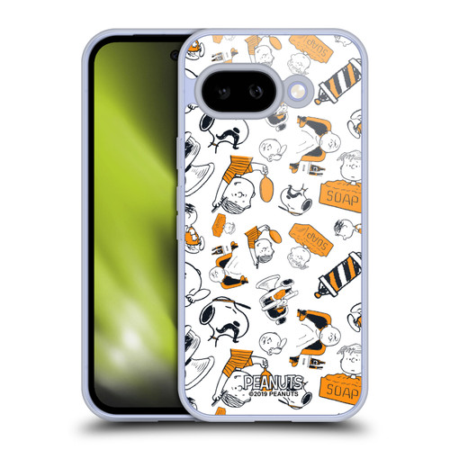 Peanuts Chuck's Barber Shop Pattern Soft Gel Case for Google Pixel 9A