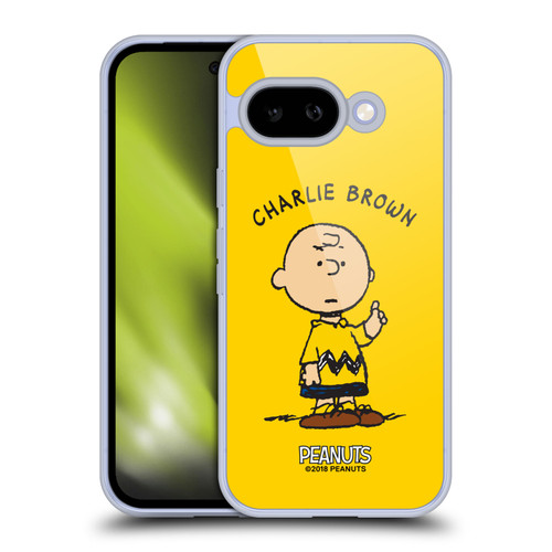 Peanuts Characters Charlie Brown Soft Gel Case for Google Pixel 9A