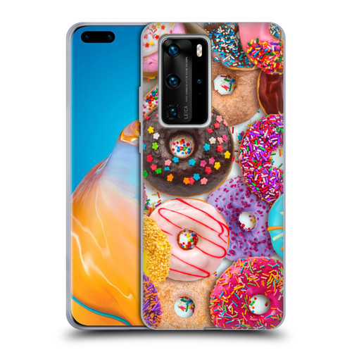 Aimee Stewart Colourful Sweets Donut Noms Soft Gel Case for Huawei P40 Pro / P40 Pro Plus 5G