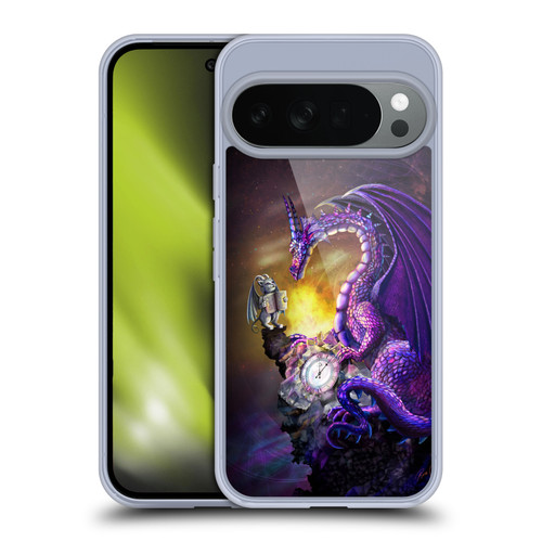 Rose Khan Mythic Scale Series Purple Time Soft Gel Case for Google Pixel 10