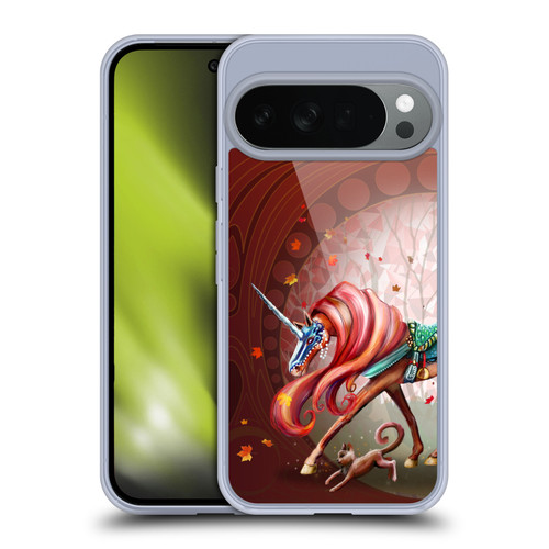 Rose Khan Unicorns Autumn Orange Soft Gel Case for Google Pixel 10